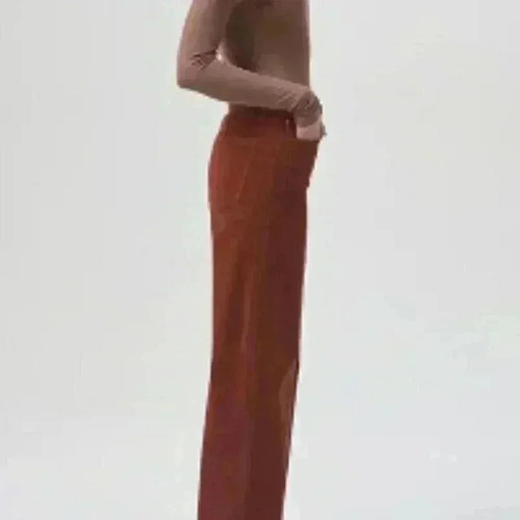 New AGOLDE Women Harper Straight Leg Corduroy Jeans Size 31 Color Saddle Brown - Picture 4 of 14